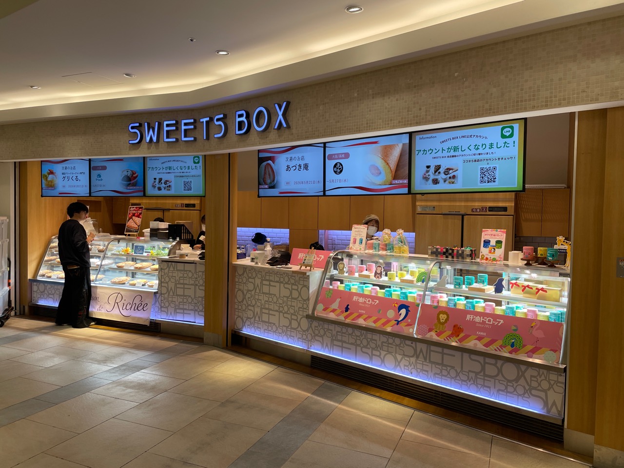 SWEETSBOXルクア大阪の出店場所イメージ
